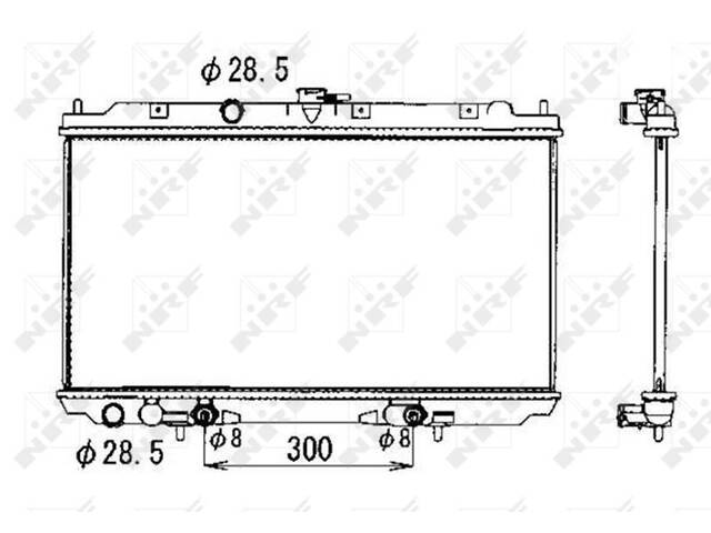 Радиатор, система охлаждения двигателя NRF 53390