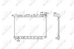 Радиатор, система охлаждения двигателя NRF 53583