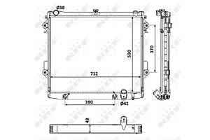 Радиатор, система охлаждения двигателя NRF 53923