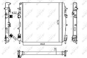 Радиатор, система охлаждения двигателя NRF 58317A