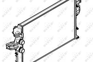Радиатор, система охлаждения двигателя NRF 58430