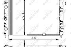 Радиатор, система охлаждения двигателя NRF 58670