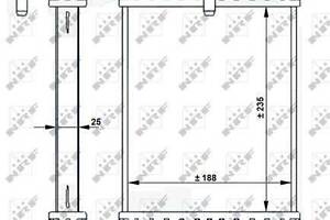 Радиатор, система охлаждения двигателя NRF 59183