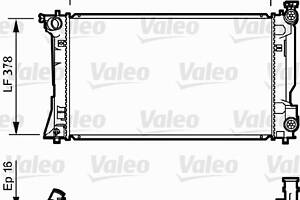 Радіатор, система охолодження двигуна VALEO 734712