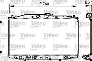 Радіатор, система охолодження двигуна VALEO 735050