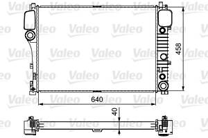 Радиатор, система охлаждения двигателя VALEO 735299