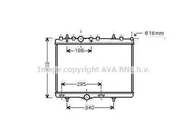 Радиатор, Система охлаждения двигателя AVA QUALITY COOLING PEA2255 на PEUGEOT 5008