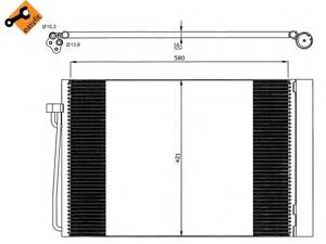 Радиатор AC BMW 5 (E60), 7 (E65, E66, E67) 2.0-6.0 11.01-12.10