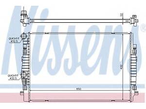 Радіатор AI A 3S 3(12-)1.4 TFSI(+)[OE 5Q0121251EQ] NISSENS 65304 на SEAT LEON ST (5F8)