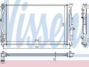 Радіатор AI A 4S 4(94-)1.6 i(+)[OE 8D0.121.251 AT] NISSENS 60308A на AUDI A4 седан (8D2, B5)