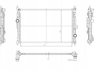 NRF двигун радіатор водяний DS 4 II 7 CITROEN BERLINGO