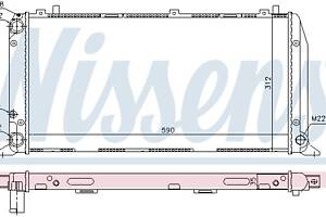 Радиатор AUDI 80 B4 (8C5) / AUDI COUPE B3 (89, 8B3) / AUDI CABRIOLET B3 (8G7) 1986-2000 г.