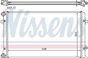 Радиатор AUDI A3 (8P1) / VW GOLF (1K1) / VW JETTA (1K2) / SEAT LEON (1P1) 1996-2016 г.