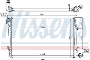 Радиатор AUDI A3 (8P1) / VW GOLF (1K1) / VW JETTA (1K2) / SEAT LEON (1P1) 2003-2016 г.