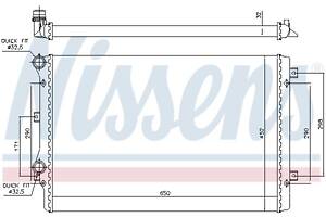 Радиатор AUDI A3 (8P7) / VW GOLF (1K1) / AUDI TT (8J9) / VW JETTA (1K2) 2003-2019 г.