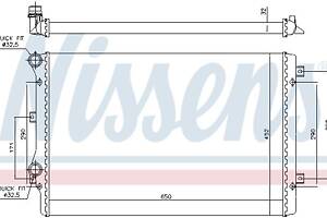 Радиатор AUDI A3 (8P7) / VW GOLF (1K1) / AUDI TT (8J9) / VW JETTA (1K2) 2003-2019 г.