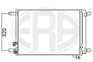 Радиатор AUDI Q3 (F3B) / SEAT LEON (5F1) / SKODA SCALA (NW1) 2012-2021 г.