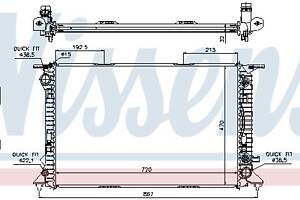 Радиатор AUDI Q5 (8RB) / AUDI A5 (8T3) / AUDI A4 B8 (8K2) 2007-2017 г.