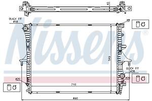 Радиатор AUDI Q7 (4LB) / PORSCHE CAYENNE (9PA) / VW TOUAREG (7LA, 7L6, 7L7) 2002-2016 г.