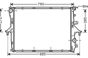 Радиатор AUDI Q7 (4LB) / PORSCHE CAYENNE (9PA) / VW TOUAREG (7LA, 7L6, 7L7) 2002-2016 г.