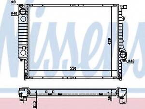 Радіатор B10(E34)3.0 i(+)[OE 1.468.078] NISSENS 60619A на BMW 3 седан (E30)