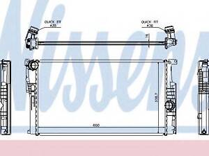 Радіатор BMW 1 F20-F21(11-)114 d(+)[OE 17117600511] NISSENS 60814 на BMW 1 (F20)