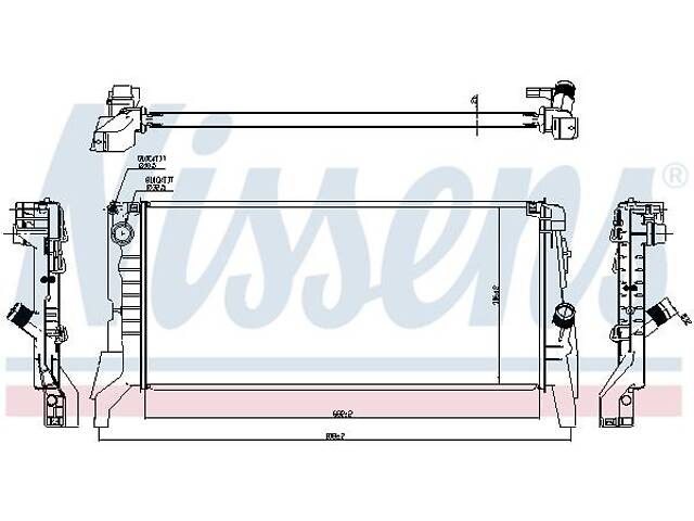 Радиатор BMW 2 (F45) / BMW X1 (F48) / BMW X2 (F39) / MINI MINI (F55) 2013-2021 г.