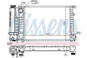 Радиатор BMW 3 (E36) / BMW 5 (E34) 1982-2000 г.