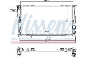 Радиатор BMW 3 (E92) / BMW 1 (E88) / BMW Z4 (E89) / BMW X1 (E84) 2004-2016 г.