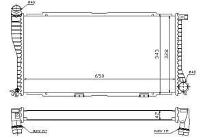 Радиатор BMW 5 (E39) / BMW 7 (E38) 1994-2004 г.