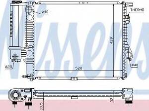 Радіатор BMW 5 E39(95-)520 i(+)[OE 1.740.696] NISSENS 60607A на BMW 5 седан (E39)