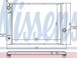 Радіатор BMW 5 E60-E61(03-)520 i(+)[OE 1711.7.507.972] NISSENS 60763 на BMW 5 седан (E60)