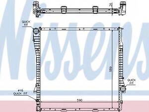 Радиатор BMW X5 E53(00-)X5 3.0d(+)[OE 1710.7.544.668] NISSENS 60788A