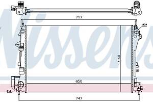 Радиатор CADILLAC BLS / SAAB 9-3X (YS3) / OPEL SIGNUM (Z03) 2002-2015 г.