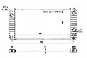 РАДИАТОР CHEVROLET BLAZER 4.3 NRF