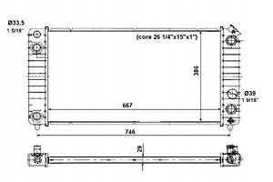 РАДІАТОР CHEVROLET BLAZER 4.3 NRF