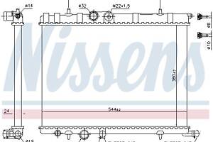 Радиатор CITROEN C4 / PEUGEOT 206 (2A/C) / CITROEN XSARA (N2) 1996-2018 г.