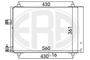 Радиатор CITROEN C5 (RE_) / CITROEN C6 (TD_) / PEUGEOT 407 (6C_) 2004-2012 г.