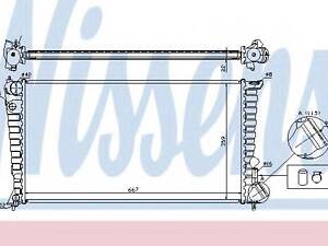 Радіатор CN BERLINGO(96-)1.8 D(+)[OE 1331.Y8] NISSENS 61315 на CITROËN ZX (N2)