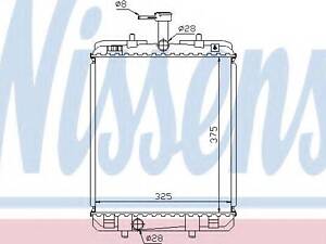 Радіатор CN C1(05-)1.0 i 12V(+)[OE 1330.P4] NISSENS 64685 на CITROËN C1 (PM_, PN_)