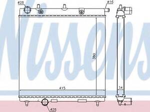 Радіатор CN C3(09-)1.0 VTi(+)[OE 1330.Q5] NISSENS 63505 на PEUGEOT 208