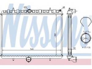 Радіатор CN C8(02-)2.0 HDi(+)[OE 1330.Q7] NISSENS 63621A на FIAT SCUDO фургон (272, 270_)