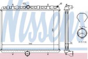 Радіатор CN C8(02-)2.0 HDi(+)[OE 1330.Q7] NISSENS 63621A на FIAT SCUDO фургон (272, 270_)