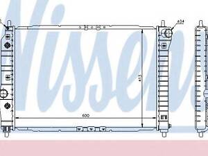 Радіатор CTGMC AVEO(05-)1.4 i 16V(+)[OE P96536526] NISSENS 61637 на CHEVROLET KALOS