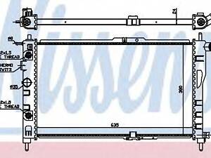 Радиатор CTGMC NEXIA(96-)1.5 i(+)[OE 961 448 47] NISSENS 616521 на DAEWOO CIELO (KLETN)