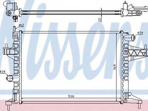 Радіатор CTGMC SAIL(08-)1.6 i(+)[OE 24445163] NISSENS 63008 на VAUXHALL COMBO Mk II (C) фургон/универсал (F25)