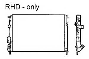 Радіатор Dacia Logan, Logan MCV/Renault Megane I,Scenic I 1.5D-2.0 03.96-