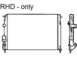 Радиатор Dacia Logan, Logan MCV/Renault Megane I, Scenic I 1.5D-2.0 03.96-