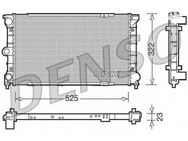 Радиатор DENSO DRM32031 на VW POLO (86C, 80)