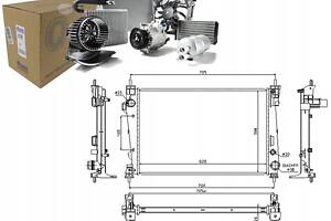 РАДІАТОР ДЛЯ ALFA ROMEO GIULIETTA 1.6D / 2.0D 0